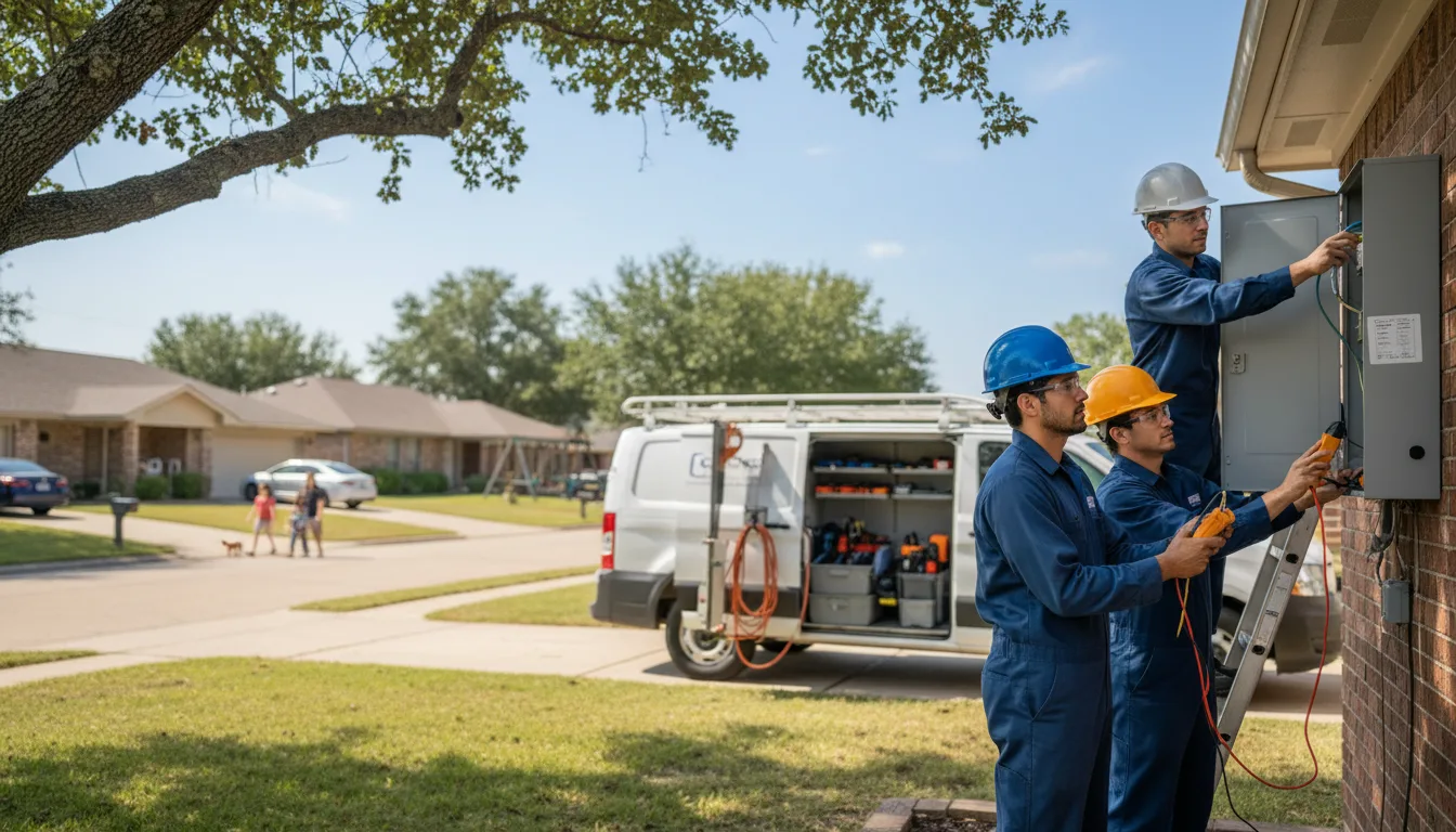 Certified electrician providing emergency electrical services in Farmdale, OH
